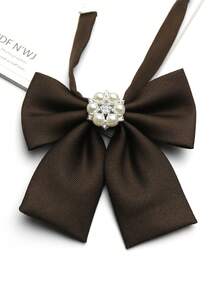 1pc Square Collar Bow Tie Suitable For Shirts, College Style, Daily, Party, Gift, Streetwear - Multicolor - View 29