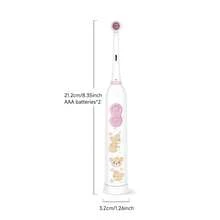 1pc Rotating Electric Toothbrush, 4 Brush Heads Included, 2 AAA Batteries Included, Smart Cleaning Battery-Powered Electric Toothbrush, Soft Bristles, Multiple Patterns - White - View 2