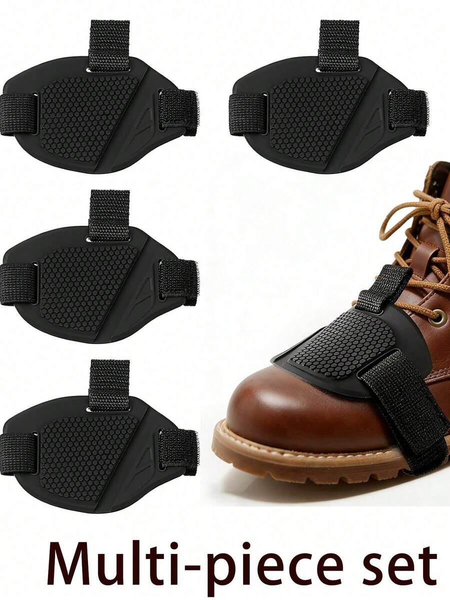 Motorcycle Shoe Protector, Rubber Gear Shifter Boot Cover Pad | Gear Shift Protection Clutch Side Pad Fits Most Boots Non-Slip Rubber Unisex Home Rider Accessory - Protective Case - View 1