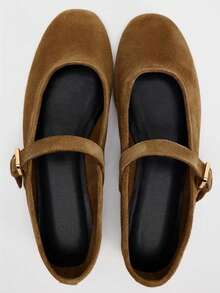 2026 Spring/Summer New Women's Bow Decor Ballet Flats - Khaki - View 4