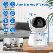 WJG 1pc+2pcs Baby Monitor, 1290P HD Video Baby Monitor With Camera And Audio, 2.4GHzCamera With Night Vision, Motion Detection For Baby And Pet, Cloud - White - View 10