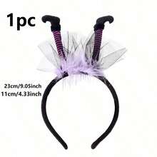 1pc Halloween Decorations Witch Headband Hair Band Costume Party Props Ghost Festival Party Decorations - A - View 8