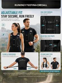 1pc Running Phone Bag Outdoor Hiking Vest Cycling Hiking Storage Backpack Water Bottle Bag Lightweight Sports Bag - Multicolor - View 5