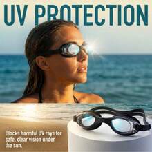 Adult Anti-Fog Swimming Goggles, High Definition Vision, UV Protection, Comfortable Silicone Seal, Leak-Proof - A - View 3