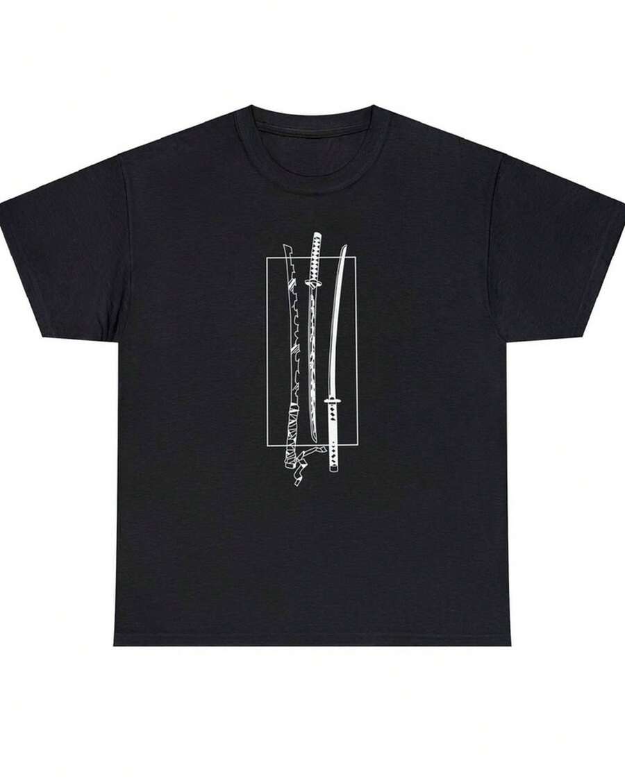 Anime  Unisex Tee Oberteile Sommer Pullover Kleidung Oberteile Damen Tops Damen Streetwear Y2k Herbst Mode Damen - Schwarz - Übersicht 1
