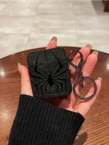 Black Spider/Butterfly Apple Wireless Headphone Anti-Fall Protective Case Cover Compatible With Apple Wireless Headphone Compartment Anti-Scratch Anti-Fall Protective Case Cover - 124 Black Spider - View 4