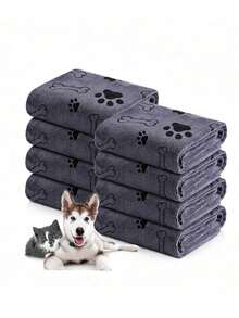 1pc Thickened Extra Large Microfiber Quick Dry Bath Towel, Soft Absorbent Bath Towel For Cats And Dogs - Multicolor - View 1