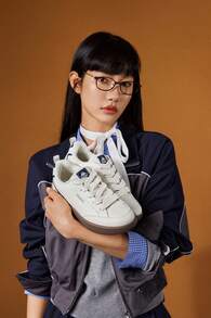 Kappa Women's American Retro Skate Shoes, Versatile Low-Top Casual White Sneakers For Daily Commute - Winter White - View 5