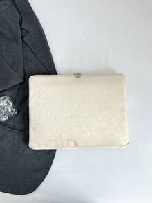 筆電保護套 純色極簡奢華多尺寸 筆電平板收納袋 電腦包 11"/13"/15" 豹紋天鵝絨休閒中性平板保護內套 小包文件袋 筆電內套 電腦攜行包 相容 iPad Air 4 5 Pro 防震保護套 - 白色 - 查看 5