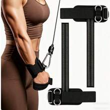 1pair Wrist Wraps, Adjustable Weight Lifting Straps With Comfortable Grip Design, Workout Support Accessories For Pull Up, Deadlift, Gym Training & Fitness Lifestyle - Black - View 4