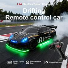 High-Speed Electric Wireless Remote Control Racing Car, Professional Drifting Stunt Remote Control Car, Indoor And Outdoor Racing Game Toy, Cool And Collectible Model Car, Perfect Birthday, Back-To-School, And Christmas Holiday Gift For Children. - Black - View 2