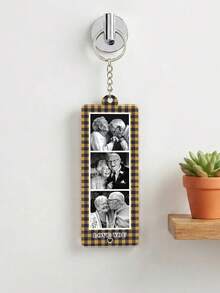 1pc Customized Mini Photo Film Strip Keychain, Movie Film Photo Key Ring, Personalized 3-Photo Keychain, Gift For Boyfriend Girlfriend, Best Friend, Bag Charm, Commemorative Accessory, Gift For Her/Him - Multicolor - View 8
