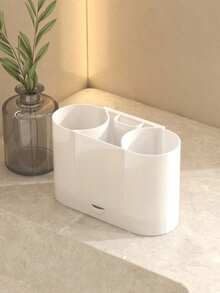Toothbrush Holder, Suitable For Bathroom Vanity, Countertop Storage Rack, Wall-Mountable, Multi-Functional Storage, Can Hold Electric Toothbrush, Toothpaste And Razor, Bathroom Accessories - Multicolor - View 8