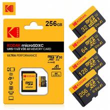 Kodak Micro SD 記憶卡 16GB 32GB 64GB 128GB 256GB TF 記憶卡附 SD 轉接卡 - 黑色 - 查看 2