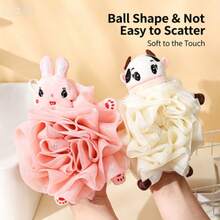 1pc New Large Duck Bath Sponge, Durable Non-Shedding Mesh Bath Ball, Soft Cartoon Foaming Bath Net, Wholesale Bath Flower Ball - View 2