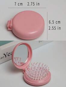 Two-Tone Apple 3D Desktop Makeup Mirror, Stylish With A Round And Cute Design, Excellent Attention To Detail. The High-Definition Mirror Surface Is Distortion-Free. It Makes A Great Holiday Gift For Family And Friends - Multicolor - View 9