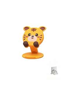 Cartoon Pink Pig Phone Stand, Cute Pink Pig Design, Foldable, Creative Desktop Stand, Portable Foldable, Convenient Essential For Travel And Home Use - Multicolor - View 17