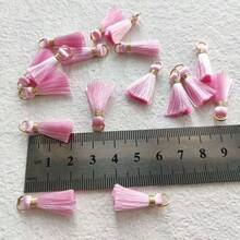 10Pcs 20mm Multicolor Mini Tassel Charms, Hand‑Made Trinket Findings, Hanging Ornament Supplies, DIY Craft Embellishment Accessories For Earrings, Necklaces, Hand Fans, Pet Bibs, Gift Decor And Home Ornaments - A - View 6