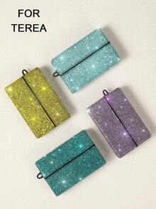 1pc Exclusive Luxury Rhinestone Studded Protective Case For TEREA, Fully Covered With A-Grade Artificial Diamonds For Sparkling Glamorous Effect, Suitable For TEREA, IQOS ILUMA, Best Used In Bright Lighting Environments - Multicolor - View 2