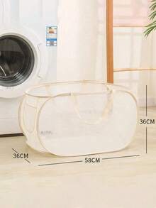 1pc Foldable Dry And Wet Separation Dirty Clothes Basket With Handle, Extra-Large Multi-Grid Dark And Light Color Clothes Separation Suitable For Big Family After Bathing Clothes Pants Shoes Jeans Boots Skirt(Available In Multiple Colors) - Multicolor - View 18