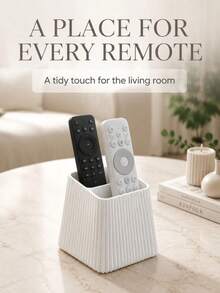 1/2pcs Modern Striped Remote Control Storage Box, Remote Control Organizer, Decorative Storage, Vertical Stripe Design, Convenient Access, Suitable For TV, Air Conditioner And Other Home Remote Control Storage, Home Decor, Decorative Ornament, Storage, Dorm Storage, Desktop Organization, Halloween, Christmas, Wedding - Multiple Styles - View 4