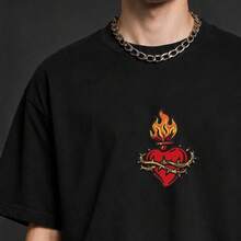 RHUAGYP 1pc Burning Heart Bottle Embroidered Patch, Thorny Flame Heart Potion Badge, Gothic Bold Red Heart Pattern, Suitable For Jacket, Backpack, Hat And Clothing DIY Decoration Iron-On/Sew-On Patch - Multicolor - View 8