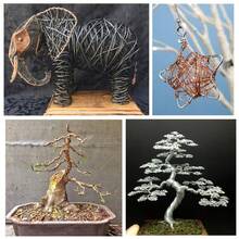 7 Rolls Total Length 1574.8 Inches, 1mm Flexible Anodized Aluminum Wire, Suitable For Beading, Gardening Tree Shaping, Bonsai Styling And Home Decor, Non-Elastic, Random Color, Colorful Aluminum Wire, Bonsai Iron Wire - 1.0mm-7 - View 9