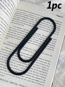 1/4PCS Printing Bookmarks In Dopamine Colors. Stylish Design Lightweight Bookmark. Portablesolid Color Paperclip Bookmark. Durable Reading Bookmark. Clip Shape Book Marks For Students. Bright Colorpage Markers For Office School Supplies. - Multicolor - View 14