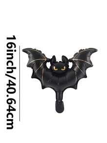 10pcs 16-Inch Mini Bat Shaped Halloween Party Decoration Cartoon Foil Balloon Set Suitable For Halloween Decoration (Ribbon Not Included) - Mini Bat - View 5