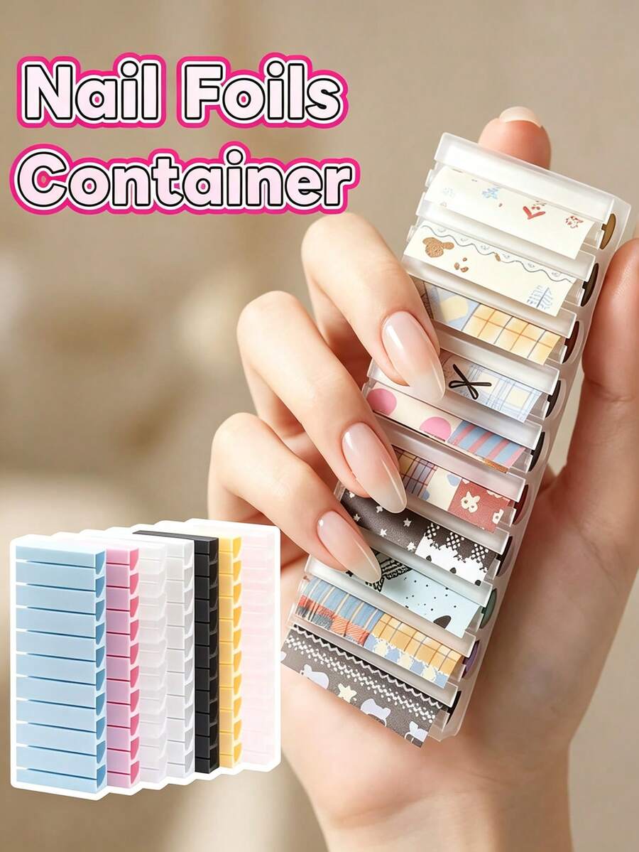 Nail Foil Storage Box, Nail Transfer Foil Storage Box, Essential For Nail Artists, Nail Supplies, Nail Consumables