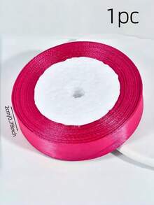 1 Roll Of 22 Meters, Pink Packaging Ribbon Bow, Colored Ribbon, Polyester Ribbon, Gift Box Ribbon, Jacquard Ribbon - / - View 9