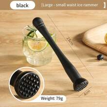 Professional Stainless Steel Cocktail Muddler, Spiky Nylon Grooved Head Bar Tool, Ideal For Mojito Homemade Cocktails Mixing & Muddling Drinks - View 6