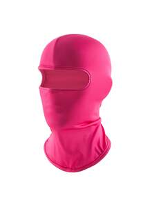 1 buah Set Topi Balaclava Lubang Earphone Warna Polos Unisex, Masker Penutup Kepala Wajah Penuh untuk Bersepeda, Cocok untuk Pemakaian Sehari-hari dan Aktivitas Luar Ruangan - MultiWarna - View 15