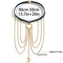 1 pieza Cadena elástica resistente para pierna de Halloween, accesorio decorativo de cadena para pierna de edición limitada de Halloween para traje de baño de vacaciones en la isla - H0003 - Ver 6