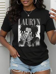 Women T-Shirts - 黑色 - 查看 7