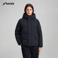 Phenix 2025FW Winter 90% Goose Down Padded Coat For Women, 700FP Water-Repellent Coat - Black - View 3