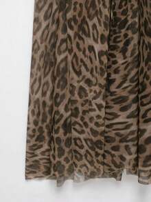 DEEKA Autumn New Women's European And American Style Fashion Sexy V-Neck Leopard Print Slip Dress Elegant - Multicolor - View 10