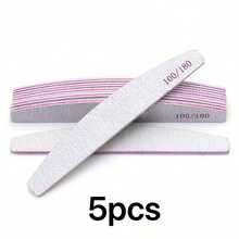 10/5/1pc Gray Professional Curved Nail File 100/180 Grit, Manicure Supplies, Manicure Tools, Nail Art Tools, Back To School, Nails, Nail Extension Tools - A - View 5