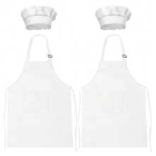 2pcs Kids Apron & Chef Hat Set, Suitable For 6-13 Years Old Boys & Girls, Cooking, Painting, Baking, Christmas DIY Party Wear - Multicolor - View 11