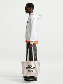 Nike Tas Jinjing Unisex NK HERITGE TOTE GFX YR MSG HRE IU4945-140 - Krem - View 6