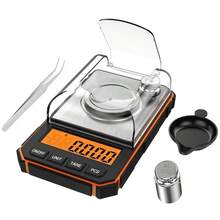 KIT com 4 Mini Balanças Digitais de Alta Precisão Profissional, Medição Exata de 0,001g a 50g, Equipamento Compacto e Versátil para Cozinha, Padaria e Laboratório, sem bateria - cor laranja - Visão 11