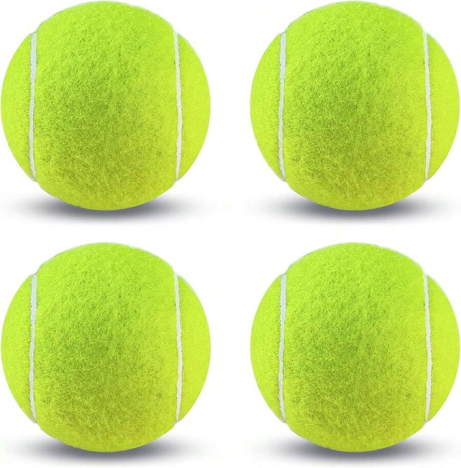 Tennis Balls, 6 Pack Training Tennis Balls - Practice Balls For Beginners & Playing Balls For Dogs - Yellow - View 1