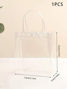 30pcs Thickened Transparent PVC Gift Bags With Handles, Reusable, Suitable For Bridal Shower, Bachelorette Party, Wedding Gifts, Shopping, Wedding, Birthday, Engagement, Anniversary Party - Multicolor - View 14