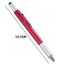 Multifunctional 6-In-1 Tool Pen, Pocket Metal Practical Pen With Ruler, Stylus, Screwdriver Bits, Portable Keychain Small Tool Pen, Suitable As Gift For Men, Engineers, Repairmen - Sets - View 11
