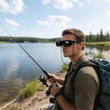 Dual-Tube Fishing Binoculars, Lightweight Rotating Focus, Suitable For Fishing, Fish Bladder Observation, Autumn/Winter Travel, Concerts And Sports Events - Multicolor - View 8