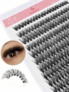 30D D-Curl Cluster False Eyelashes, Single Strand False Eyelashes, Eyelash Extensions Cluster False Eyelashes, Soft Natural DIY Single Strand Extension Eyelash Clusters, False Eyelash Clusters, Single Strand False Eyelashes - D - View 2