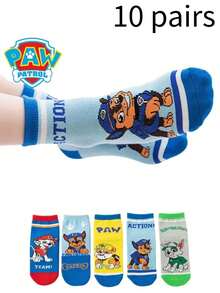 5 Pairs Kids Socks, Cute Cartoon Socks For Boys, Children Casual Socks, Soft Autumn Accessories - Multicolor - View 8