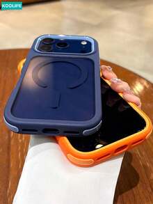KOOLIFE 奢華防震防摔磁吸 3 合 1 色塊透明壓克力 Apple 手機殼，適用於 Phone18pro/18pro Max/17ProMax、16ProMax、15ProMax、14ProMax、13ProMax、17Pro、16Pro、15Pro、14Pro、13Pro、17、16、15、14、13/11/12pro Max；適合春季週年禮物、生日禮物、畢業禮物、男友/女友生日禮物，男女皆宜 - 寶藍色 - 查看 11