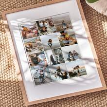 1pc 12-Photo Customized Wall Art, Personalized Photo Collage Print Customized Poster, Customized Wall Art Image Customized Photo, Customizable Item, Gift For Friends, Personalized Photo, Adult Bedroom Decor, Room Decor, Optional Frame - Multicolor - View 9