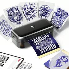Phomemo TP31 Mini Tattoo Template Printer, Compact Tattoo Machine With 30 Sheets Of Transfer Paper, Suitable For Tattoo Enthusiasts/Beginners/Artists, For Entertainment, Gifts, DIY Creation, Easily Compatible With Smartphones And Tablets - Black - View 3